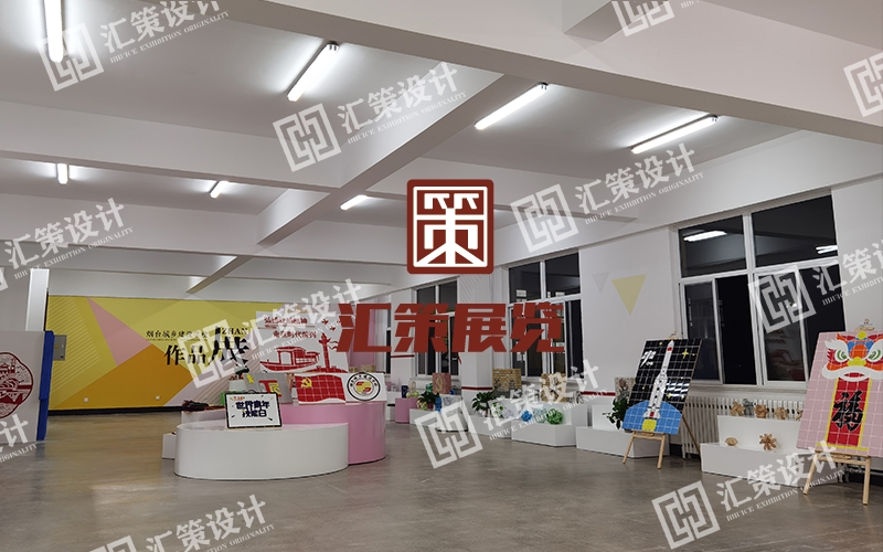 开发区校园文化设计——城乡建设学校作品展厅设计