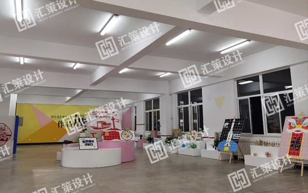 烟台校园文化设计——烟台城乡建设学校作品展厅设计